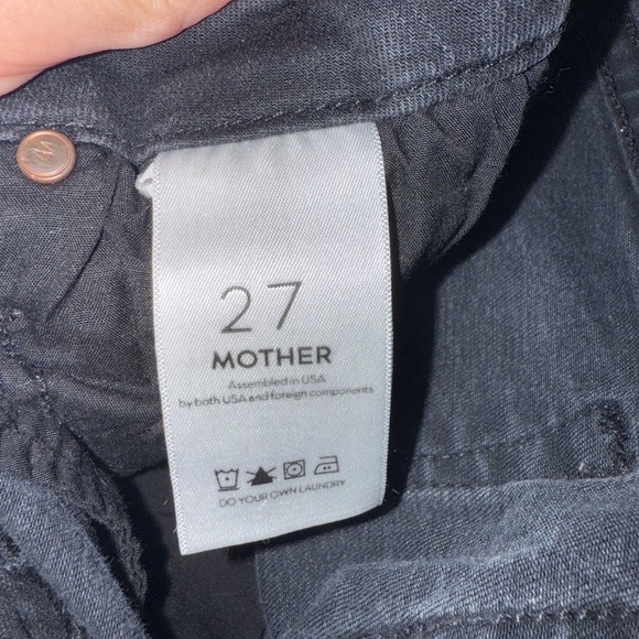 Mother Denim The Looker High Waist Jeans Not Guilty Black Size 27 - Picture 2 of 7